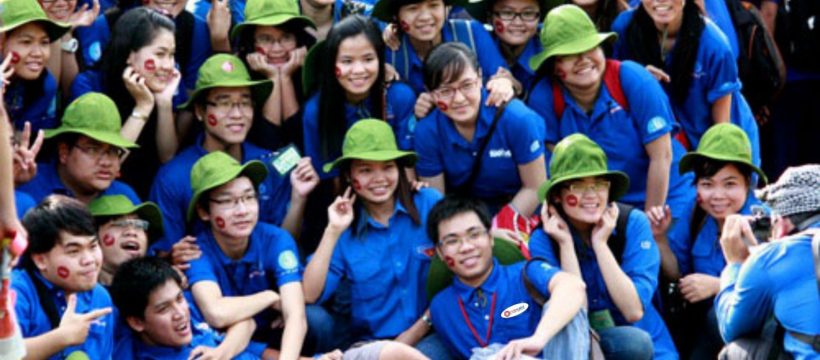 Chiến dịch mùa hè xanh của trường cao đẳng kinh tế đối ngoại sôi nổi không kém nhiều trường đại học khác